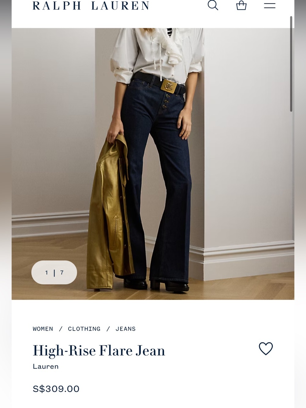 Ralph Lauren High-Rise Flare Jeans